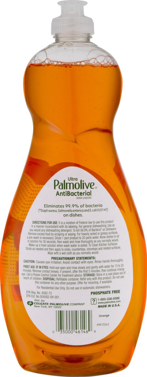 slide 9 of 9, Palmolive Ultra Orange Dish Liquid, 30 oz