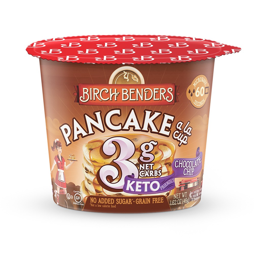 slide 1 of 9, Birch Benders Chocolate Chip Pancake Cup, 1.62oz, 1.62 oz