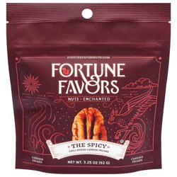 Fortune Favors Chili-Spiked The Spicy Candied Pecans 3.25 Oz