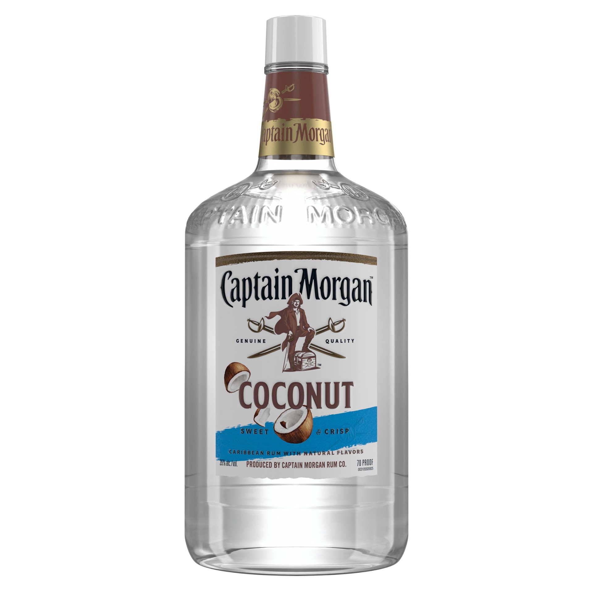 slide 1 of 2, Captain Morgan Coconut (Caribbean Rum with Natural Flavors), 1.75 L, 1.75 liter