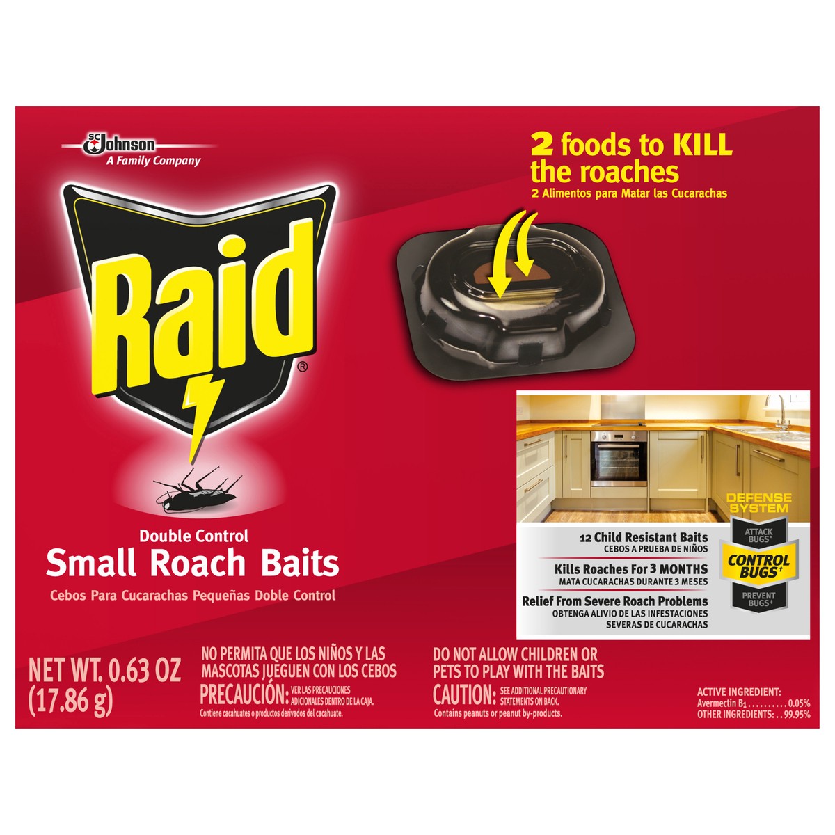 slide 1 of 8, Raid Roach, 3 ct