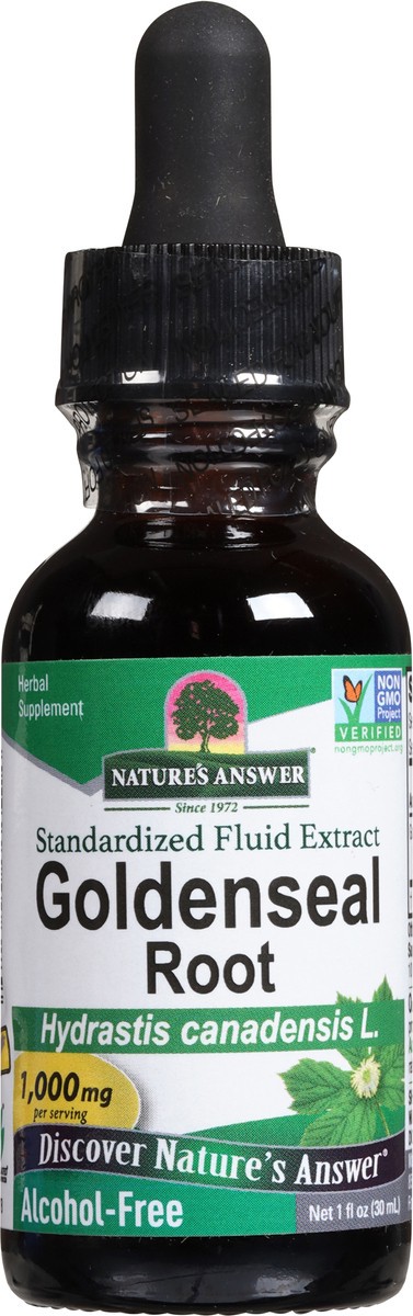 slide 2 of 8, Nature's Answer 1000 mg Goldenseal Root Fluid Extract 1 fl oz, 1 fl oz