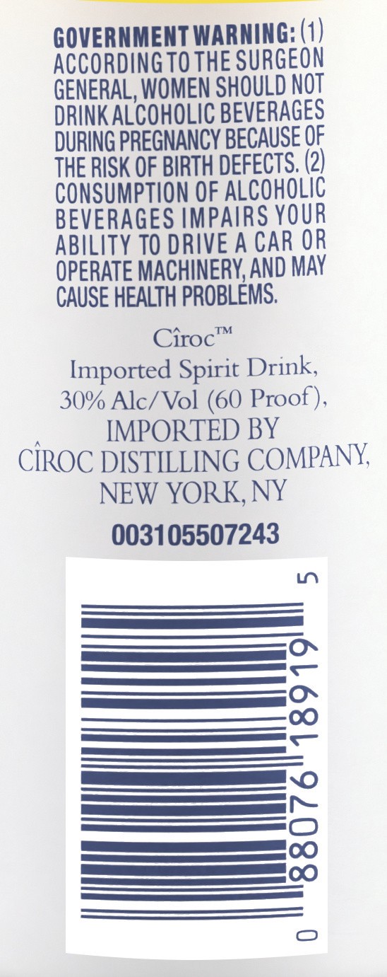slide 3 of 4, Ciroc Limonata Vodka 750 ml, 750 ml