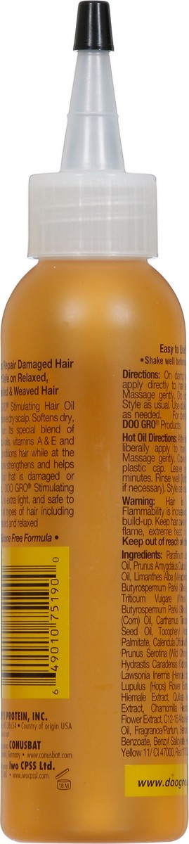 slide 6 of 9, Doo Gro Stimulating Hair Oil 4.5 fl oz, 4.5 fl oz