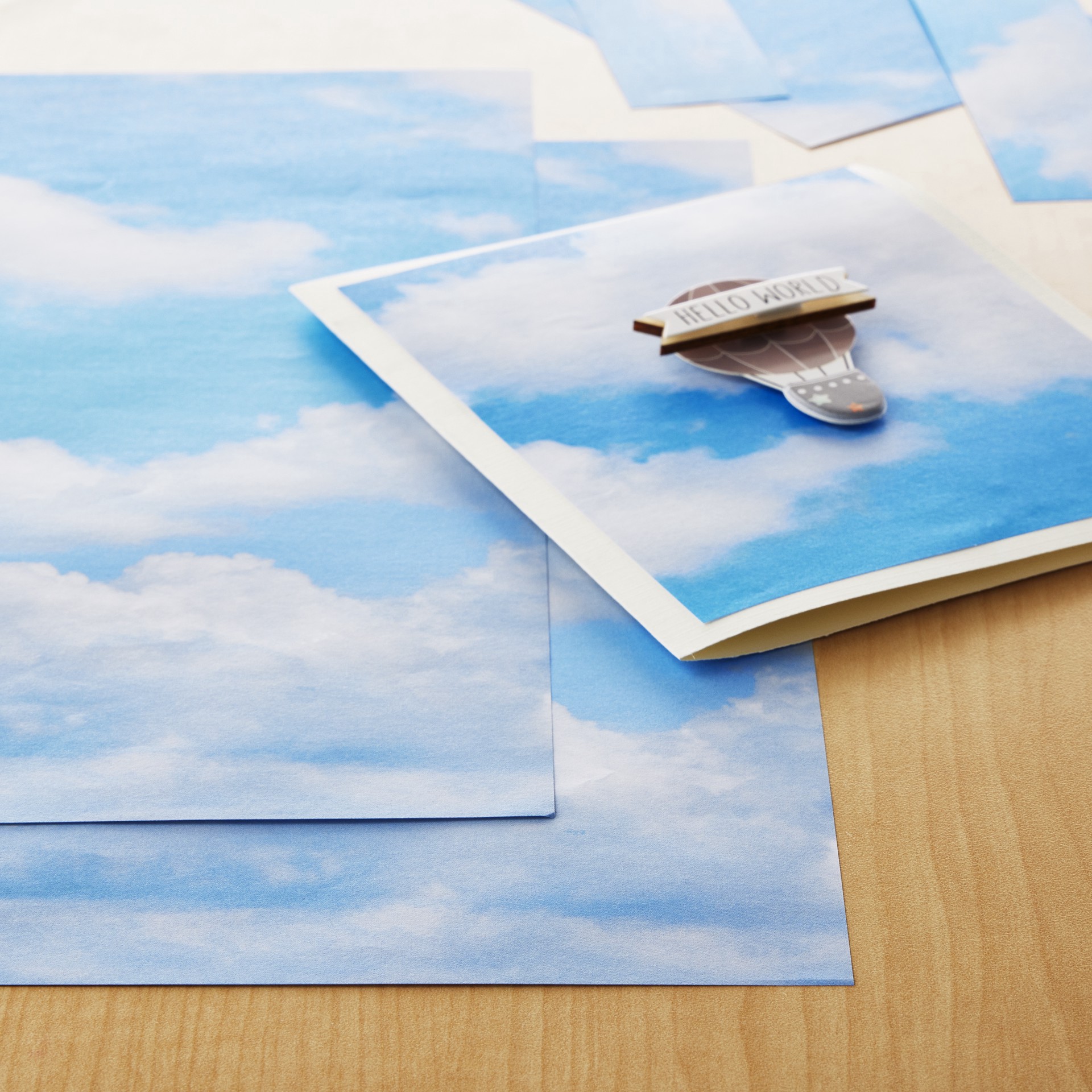 slide 2 of 2, Cloudy Sky Cardstock By Recollections, 12" X 12", 12 in x 12 in