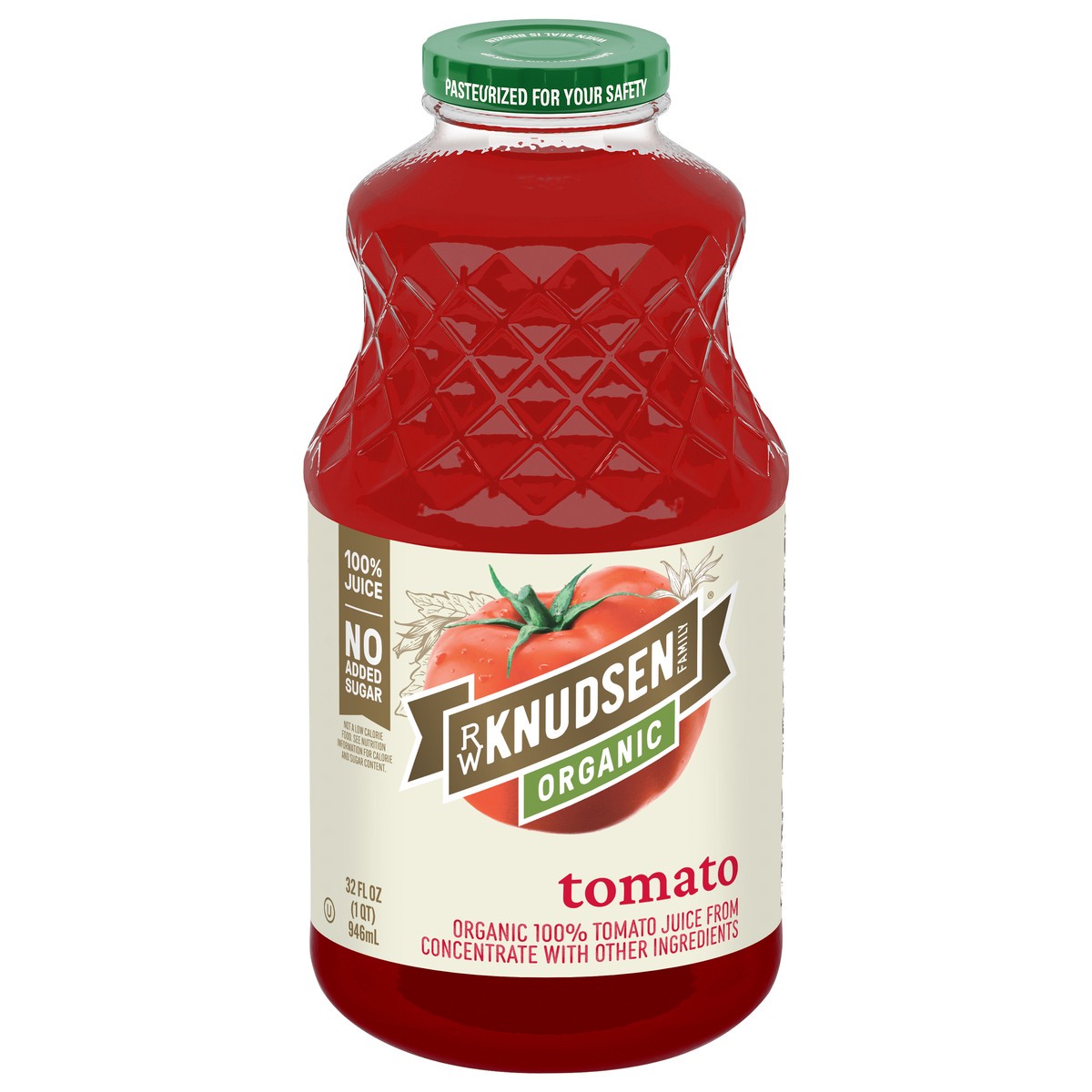 slide 1 of 6, RW Knudsen Family Organic Tomato Juice 32 fl oz, 32 fl oz