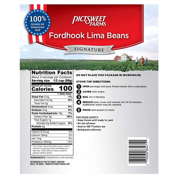 slide 8 of 9, PictSweet Lima Beans, 10 oz