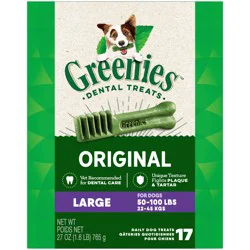 Greenies Large Original Dental Treats 17 Each