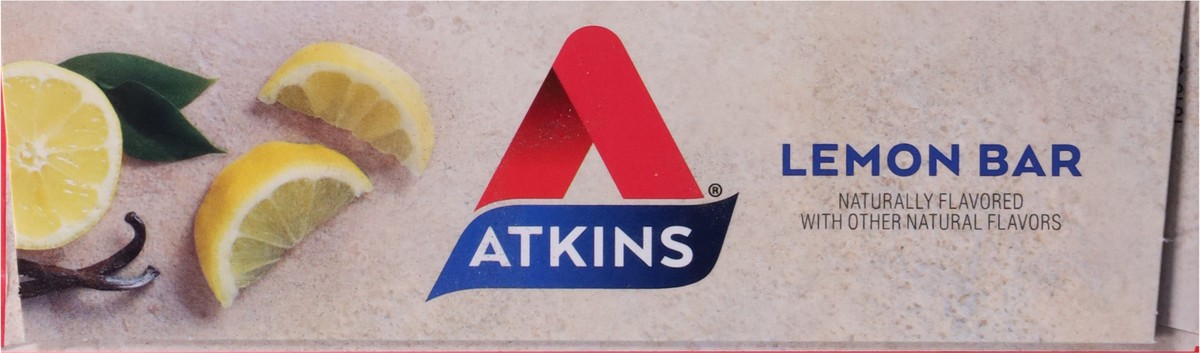 slide 9 of 9, Atkins Value Pack Lemon Protein Bars 8 - 1.41 oz Each, 8 ct