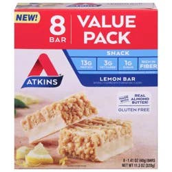 Atkins Value Pack Lemon Protein Bars 8 - 1.41 oz Each