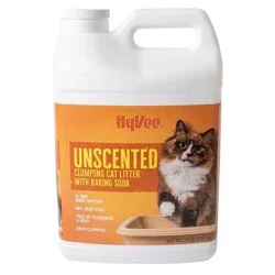 Hy-Vee Unscented Clumping Cat Litter With Baking Soda 20lb