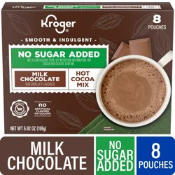 Kroger No Sugar Added Hot Cocoa Mix, 8 ct / 5.92 oz