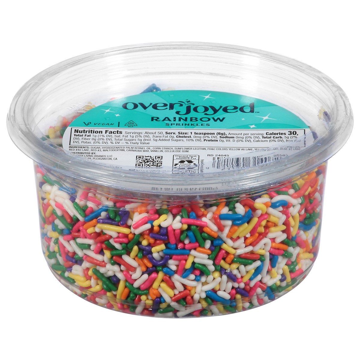slide 3 of 4, Overjoyed Signature Select Sprinkles Rainbow Tub - 10.5 Oz, 10.5 oz