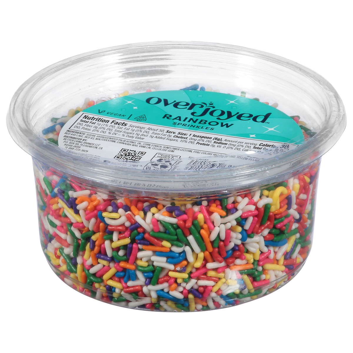 slide 2 of 4, Overjoyed Signature Select Sprinkles Rainbow Tub - 10.5 Oz, 10.5 oz