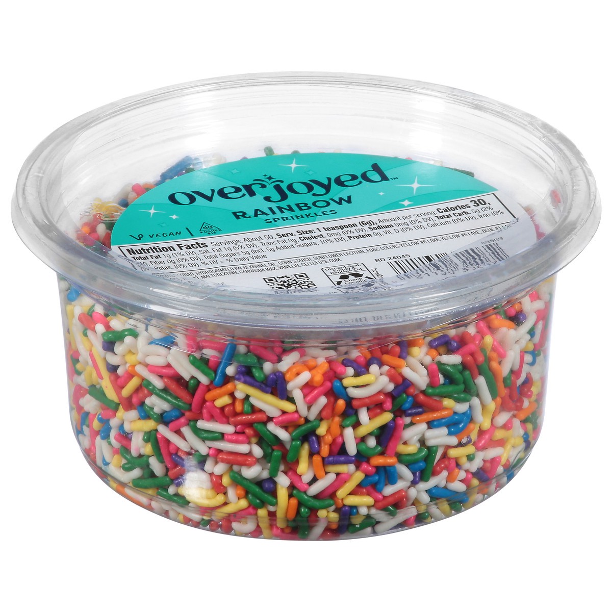 slide 4 of 4, Overjoyed Signature Select Sprinkles Rainbow Tub - 10.5 Oz, 10.5 oz