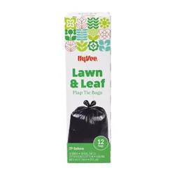 Hy-Vee Lawn & Leaf Flap Tie Bags, 39 gallon