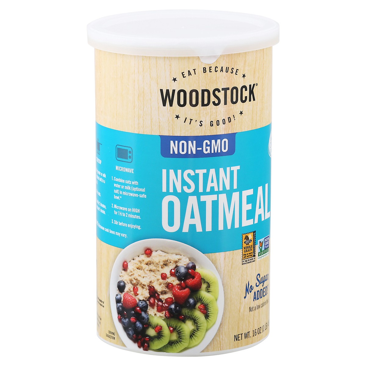 slide 8 of 14, Woodstock Instant Oatmeal 16 oz, 16 oz