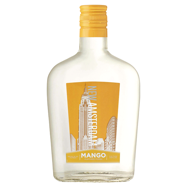 slide 1 of 2, New Amsterdam Mango Vodka, 375 ml