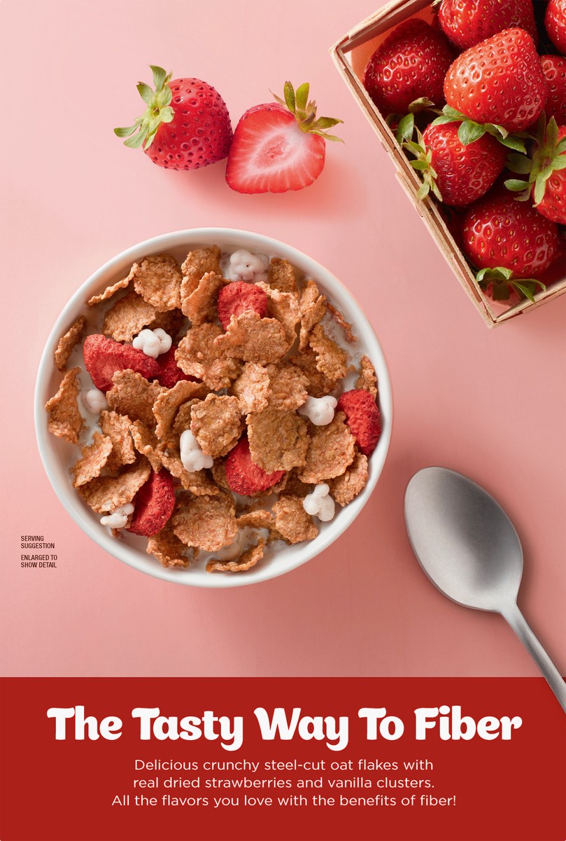 slide 3 of 7, Fiber One Strawberries & Vanilla Clusters Cereal, 16.6 oz