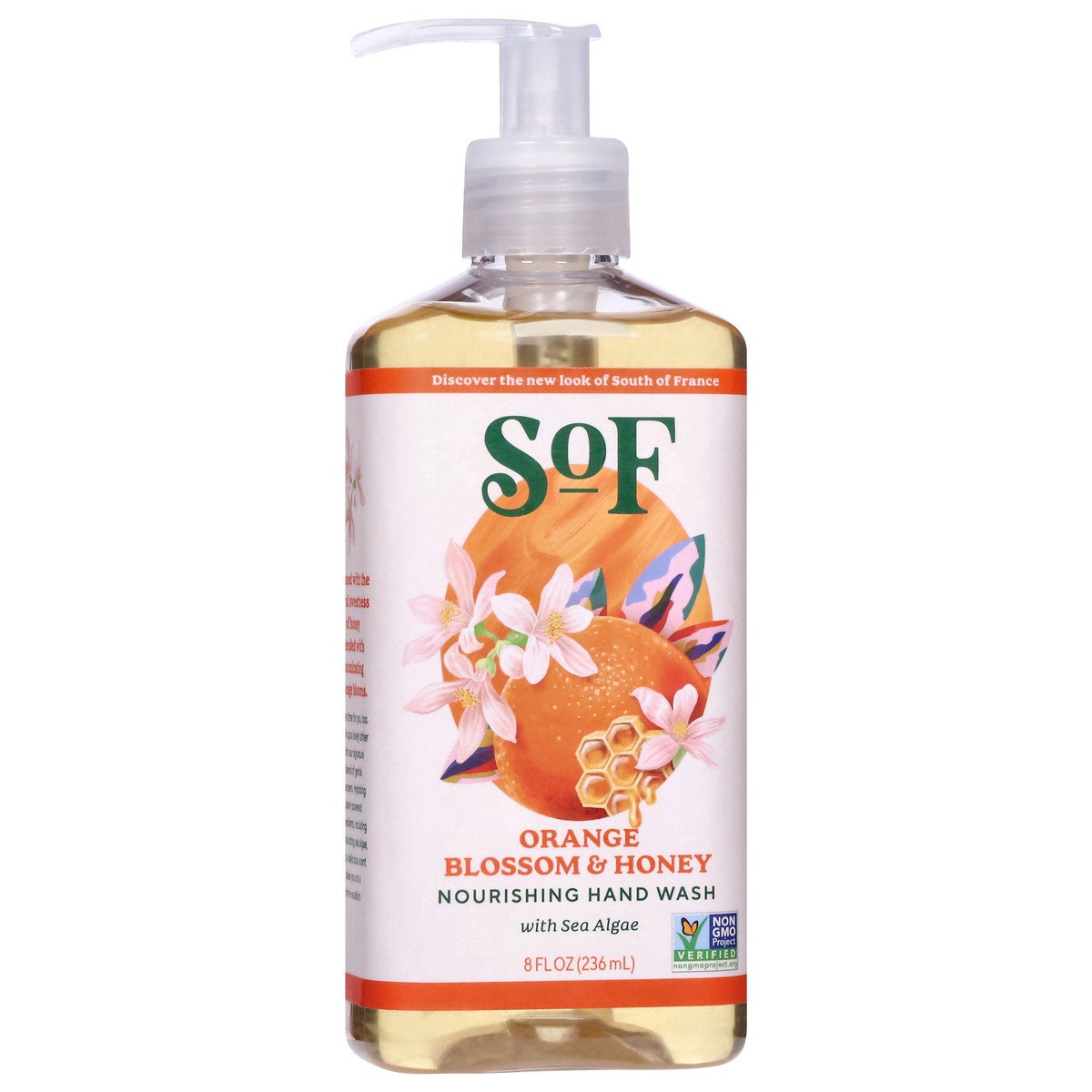 slide 9 of 9, SOF Nourishing Orange Blossom & Honey Hand Wash with Sea Algae 8 fl oz, 8 oz