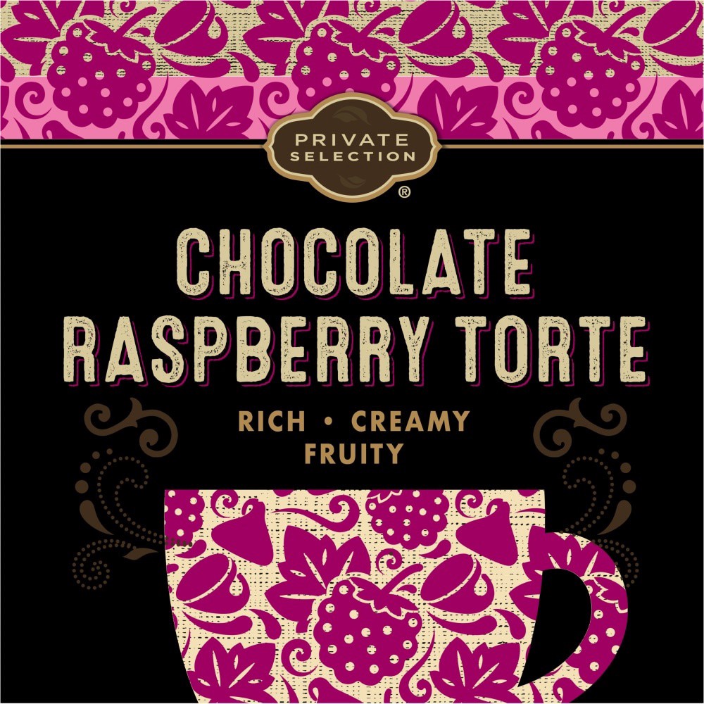slide 5 of 6, Private Selection Chocolate Raspberry Torte Ground Coffee - 12 oz, 12 oz