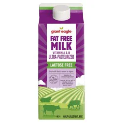 Giant Eagle Milk, Fat Free, Vitamin A & D, Lactose Free