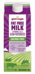 Giant Eagle Milk, Fat Free, Vitamin A & D, Lactose Free