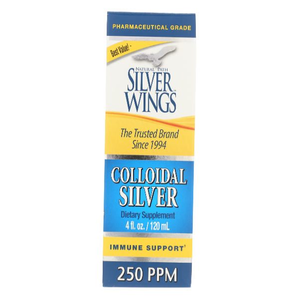 slide 1 of 1, Natural Path Silver Wings Colloidal Silver Immune Support 250ppm, 4 oz