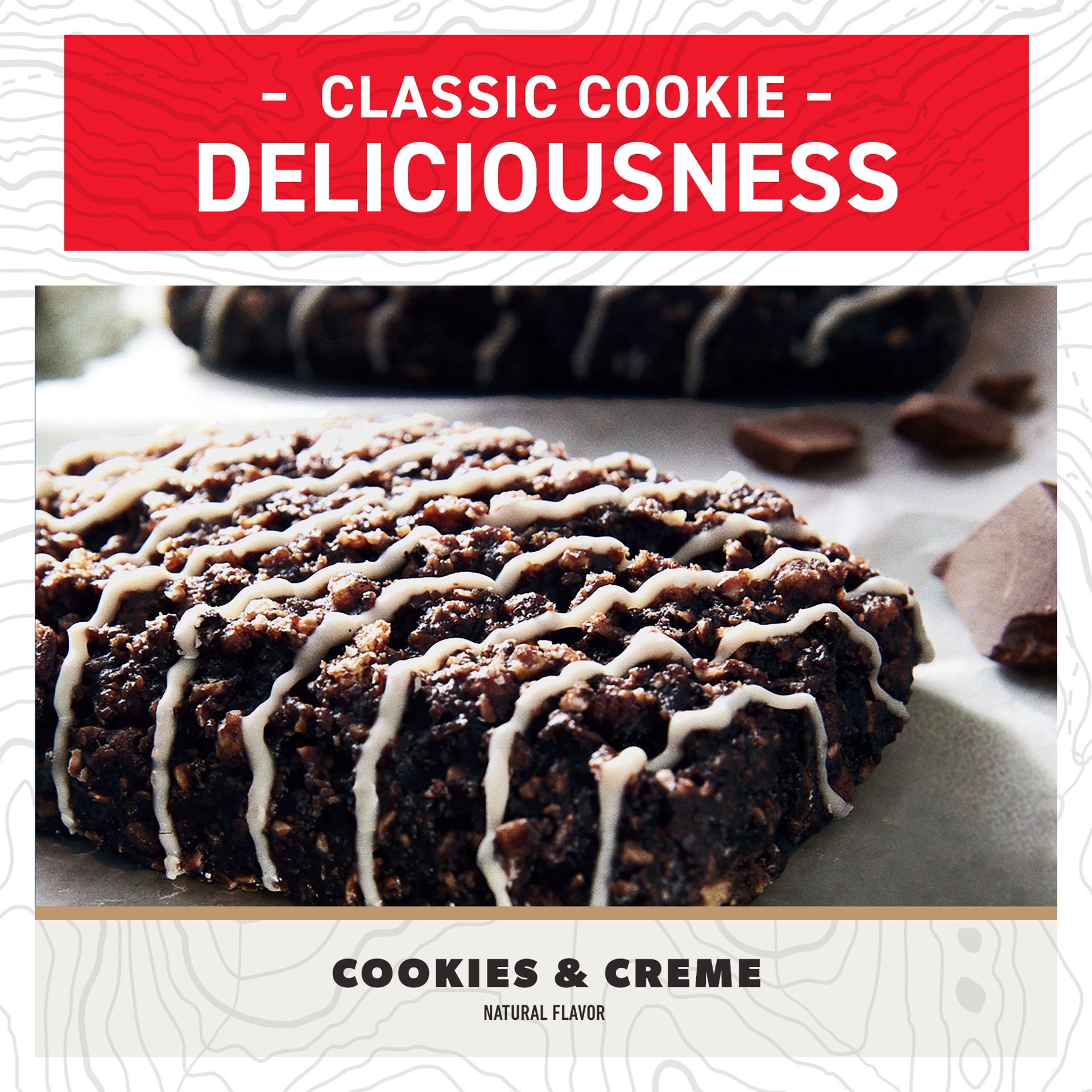 slide 3 of 5, CLIF BAR - Cookies & Creme Flavor - Made with Organic Oats - Energy Bars - Non-GMO - Plant Based Protein Bars (5 Pack), 5 ct