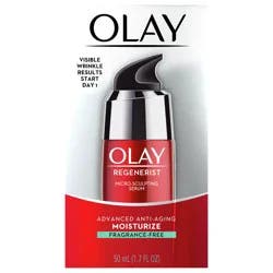 Olay Regenerist Micro-Sculpting Serum, Fragrance Free Face Moisturizer 1.7 Fl Oz