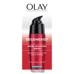 Olay Regenerist Micro-Sculpting Serum, Fragrance Free Face Moisturizer 1.7 Fl Oz
