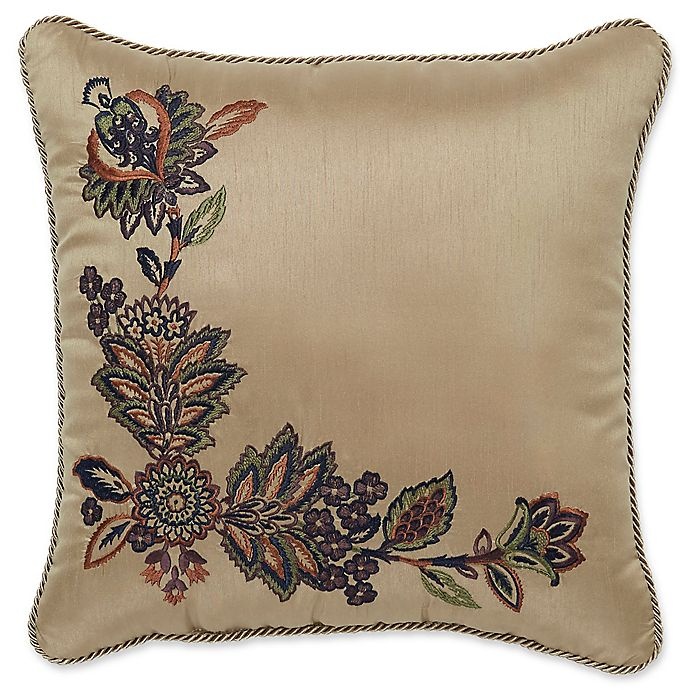 slide 1 of 1, Croscill Callisto Fashion Square Throw Pillow - Tan, 1 ct