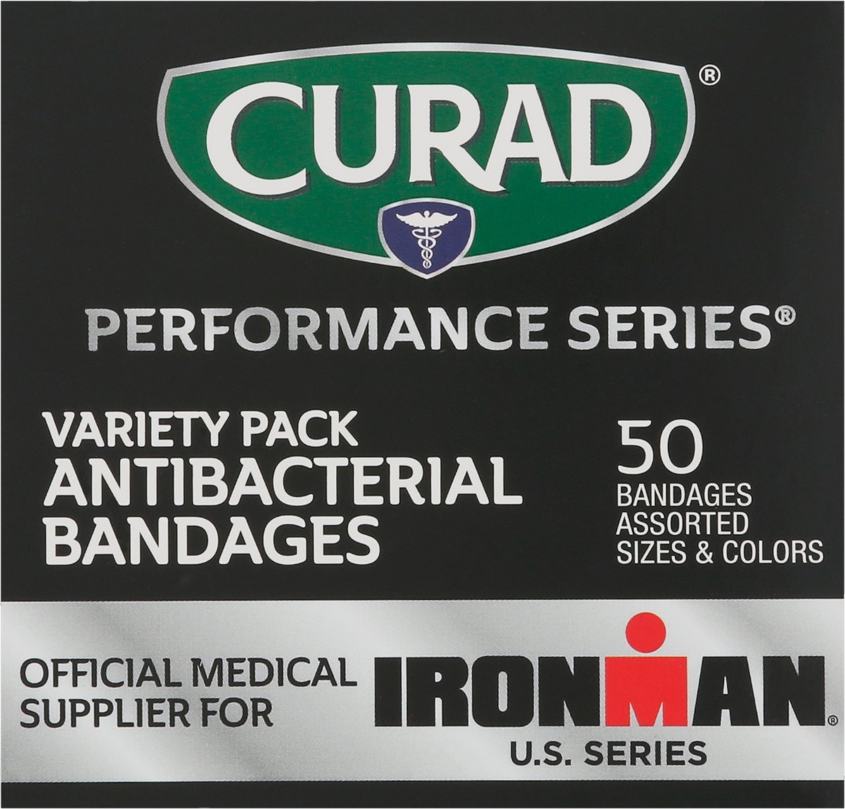 slide 2 of 11, Curad Performance Series Antibacterial Bandages Variety Pack 50 ea, 50 ct