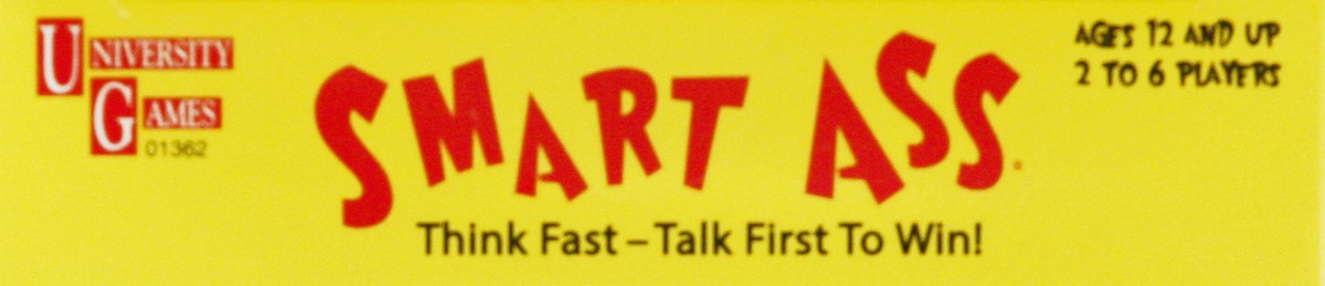 slide 9 of 9, University Games Smart Ass Card Game, 1 ct
