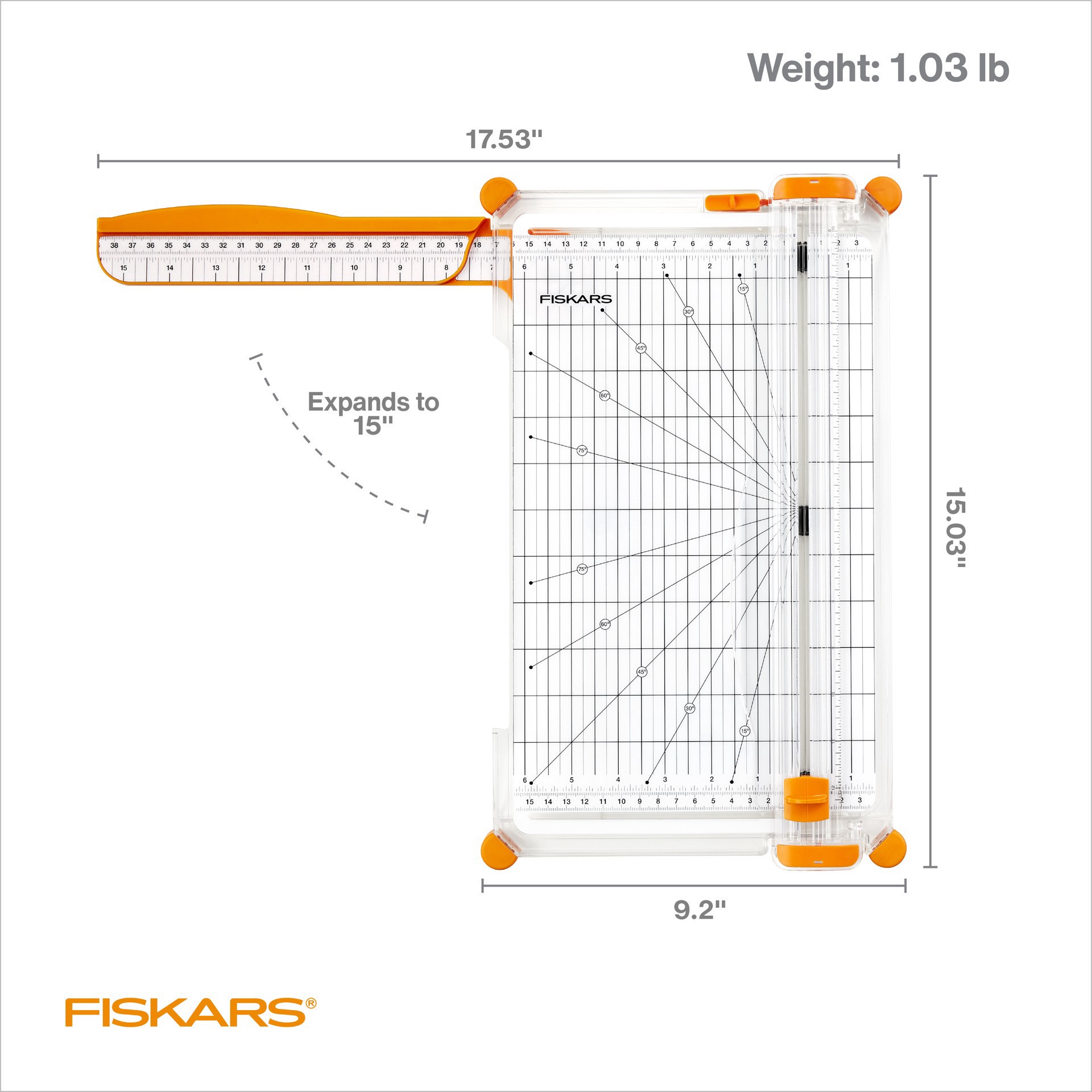 slide 2 of 7, Fiskars Surecut Deluxe Paper Trimmer, 1/16 in