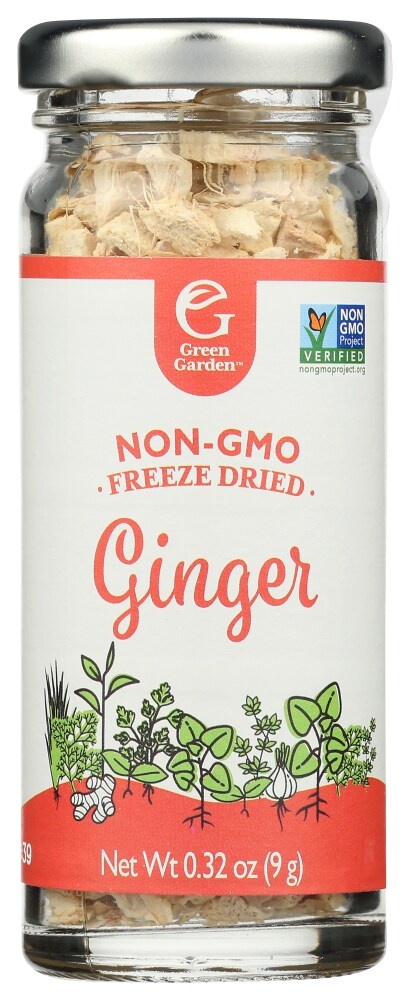 slide 1 of 1, Green Garden Non-Gmo Freeze Dried Ginger, 0.32 oz