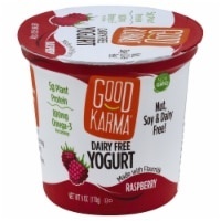 slide 1 of 1, Good Karma Raspberry Yogurt Nondairy, 6 oz