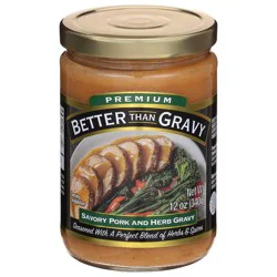 Better Than Gravy Premium Savory Pork and Herb Gravy 12 oz