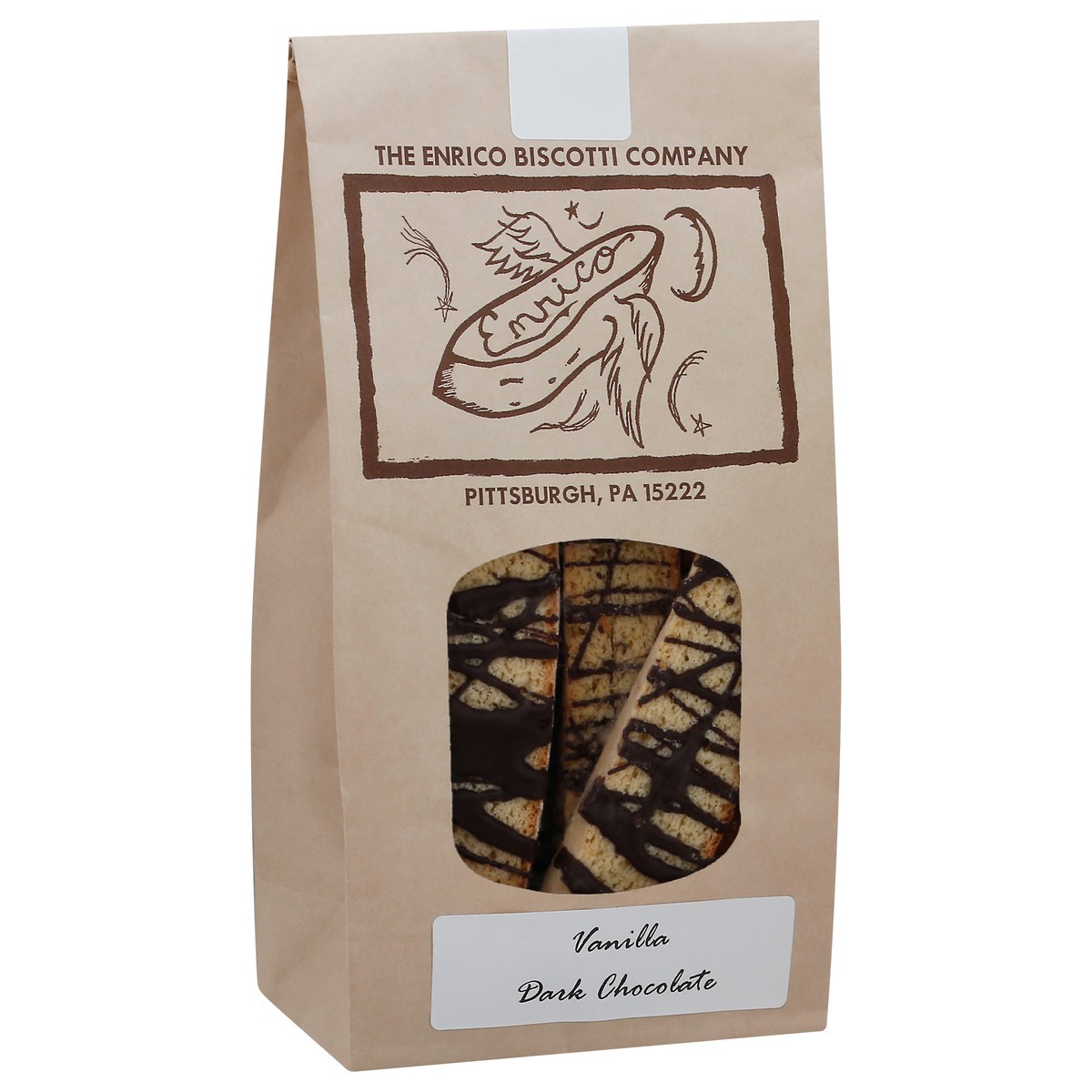 slide 2 of 9, The Enrico Biscotti Company Vanilla Dark Chocolate Biscotti 8 oz, 8 oz