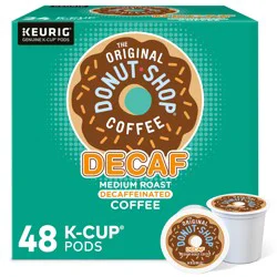 The Original Donut Shop Decaf Keurig Single-Serve K-Cup Pods, Medium Roast Coffee- 48 ct