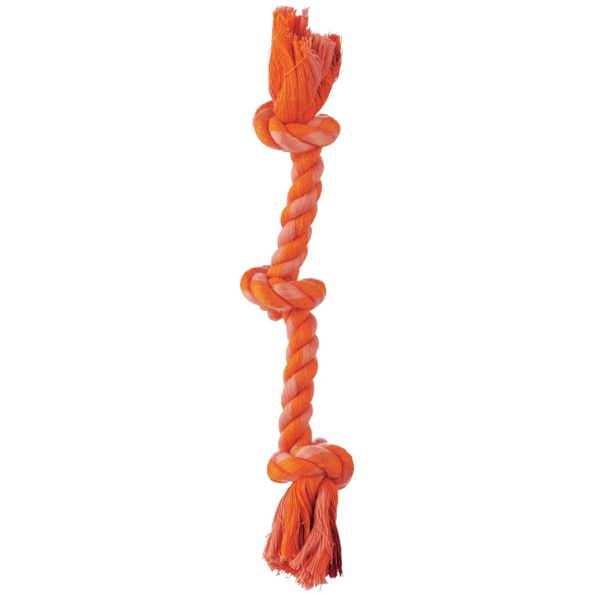 slide 1 of 1, Leaps & Bounds Rope Tug 3 Knot Dog Toy in Assorted Colors, SM