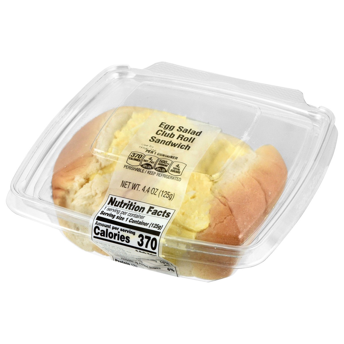 slide 4 of 4, Stop & Shop Deli Egg Salad Club Roll Sandwich, 4.4 oz