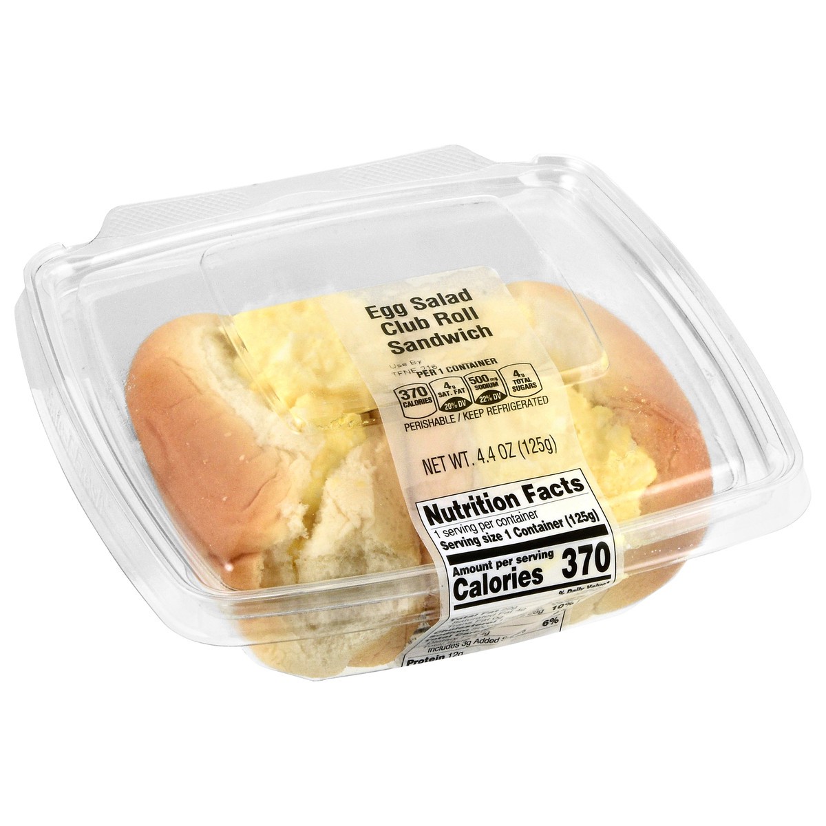 slide 3 of 4, Stop & Shop Deli Egg Salad Club Roll Sandwich, 4.4 oz