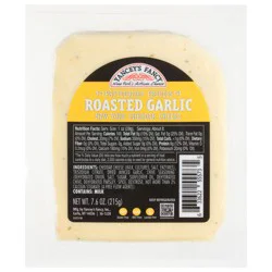 Yancey's Fancy New York Cheddar Roasted Garlic Cheese 7.6 oz