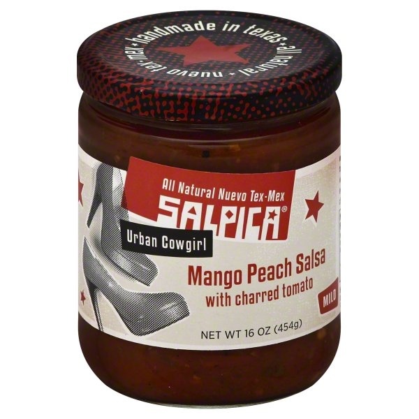 slide 1 of 1, Salpica Mango Peach Salsa, 16 oz