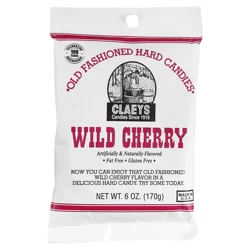 Claeys Wild Cherry Old Fashioned Hard Candies - 6 oz