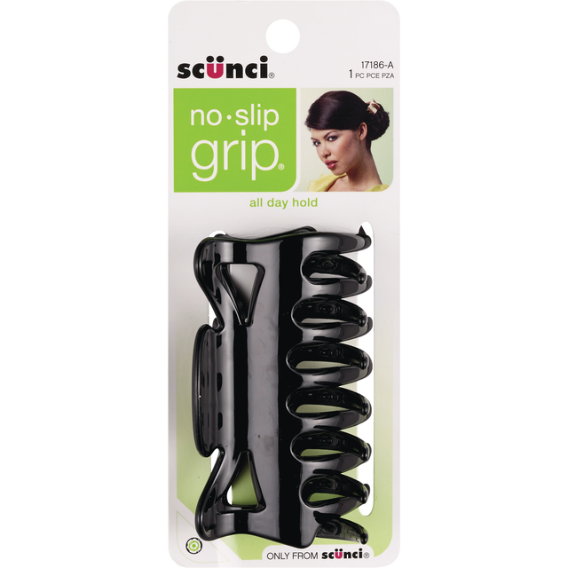 slide 1 of 1, scünci No-Slip Grip Jaw Clips, 1 ct