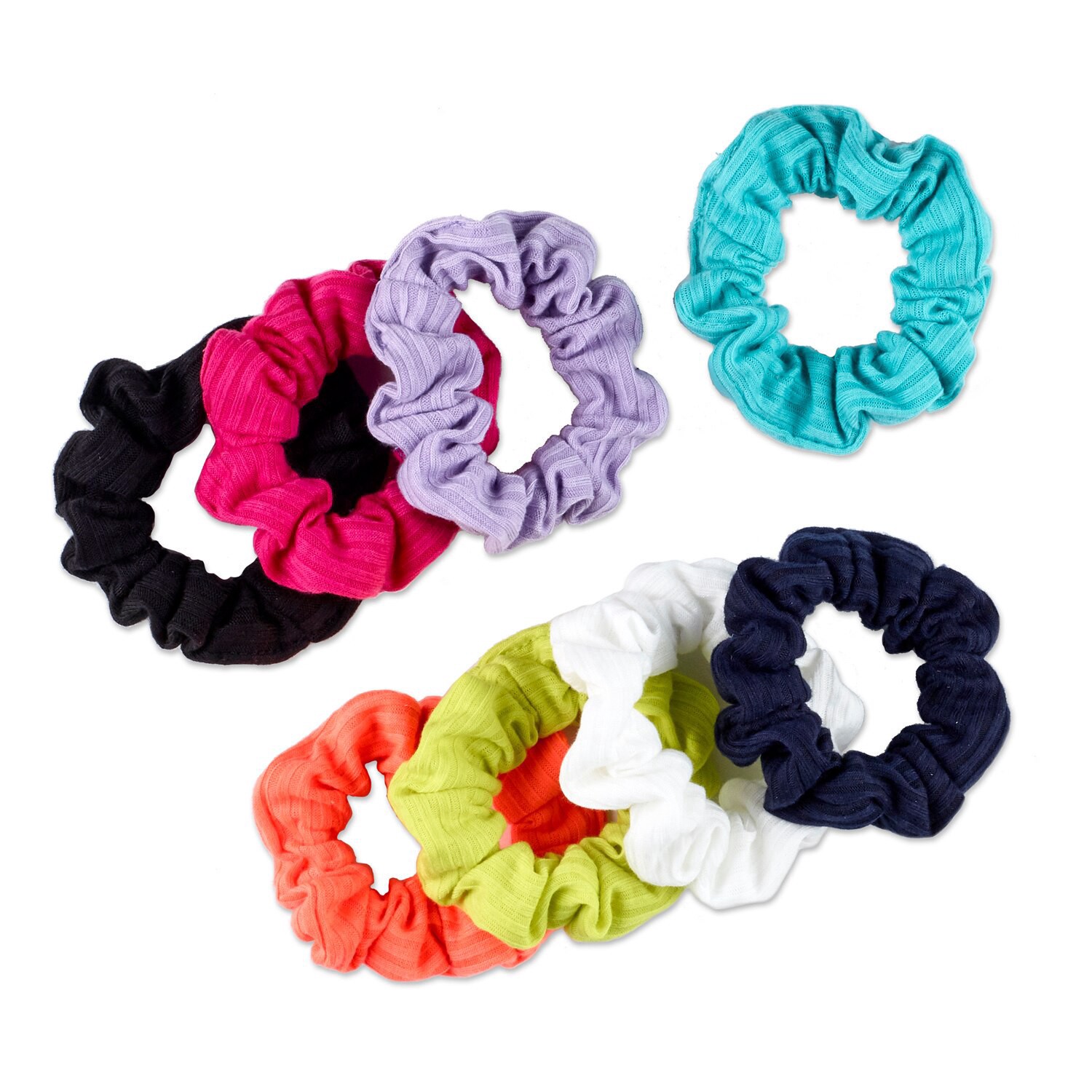 slide 1 of 6, scünci Scrunchies, 8 ct