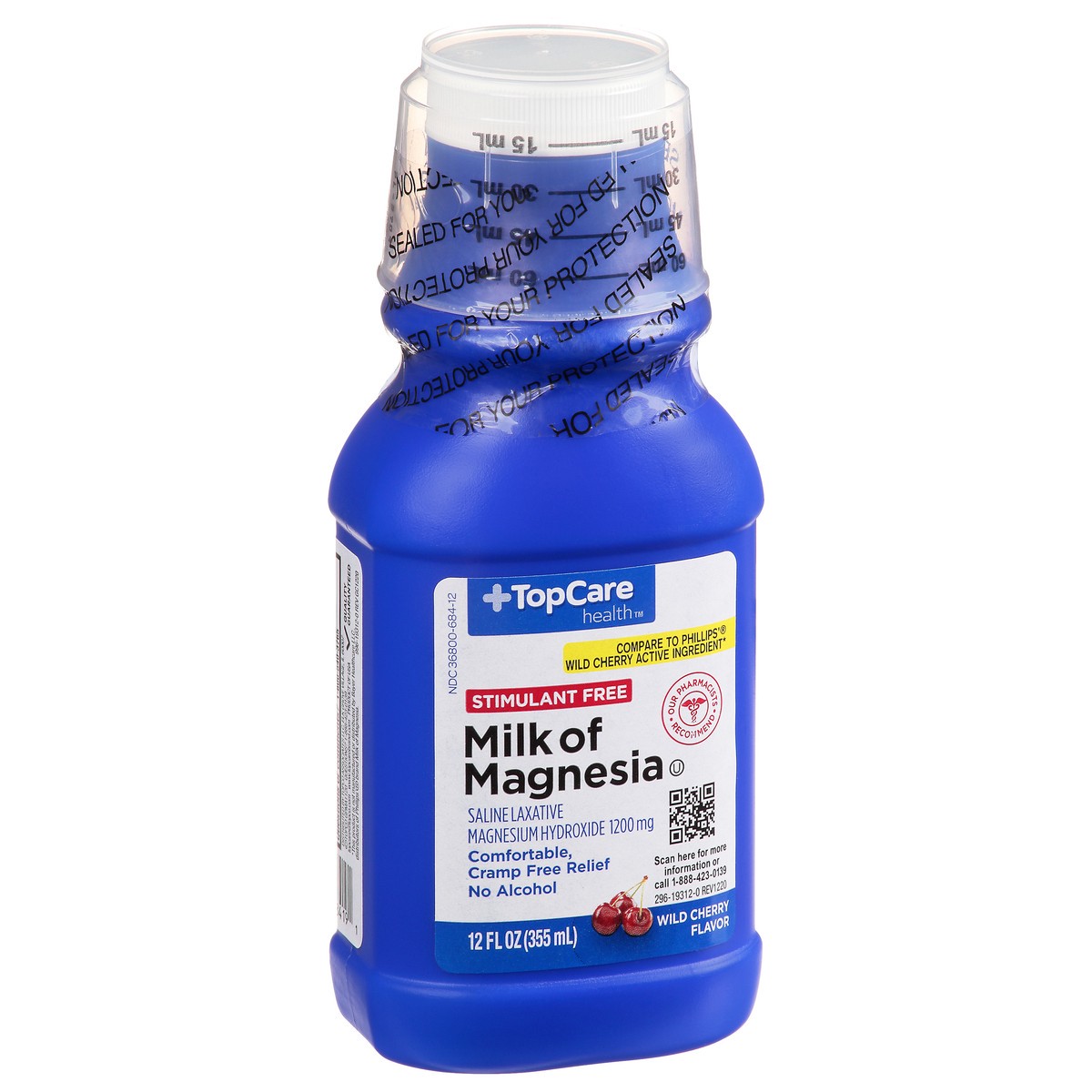 slide 9 of 9, Topcare Milk Of Magnesia Cherry, 12 oz