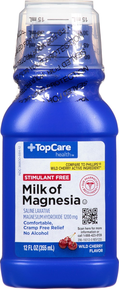 slide 2 of 9, Topcare Milk Of Magnesia Cherry, 12 oz